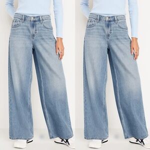 Old Navy Plus Size Mid-Rise Baggy Wide-Leg Jeans 22